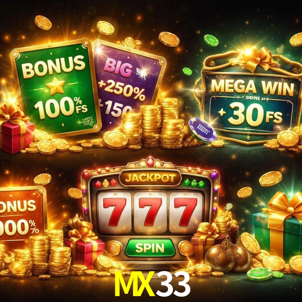 Tipos de bonos MX33 incluyendo recompensas de bienvenida y promociones continuas