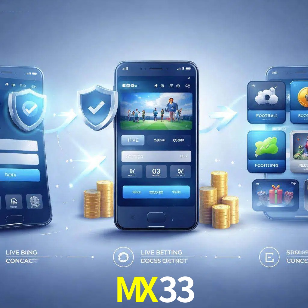Pasos de acceso a la app MX33 en pantalla de teléfono móvil